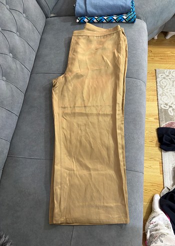 xxl Beden altın Renk Bej Kadın Pantolon