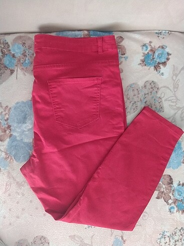 Kırmızı renk bayan likralı pantolon 