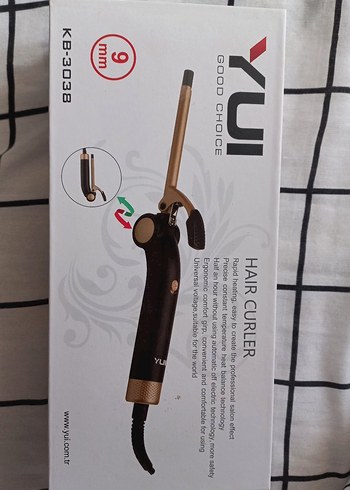 YUI 9mm Saç Maşası Kahverengi
