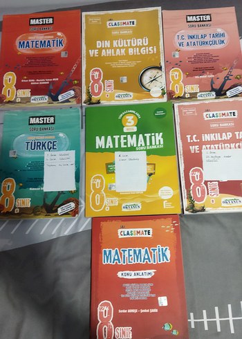 8. Sınıf LGS - Matematik, Türkçe, Tarih Master, classmate