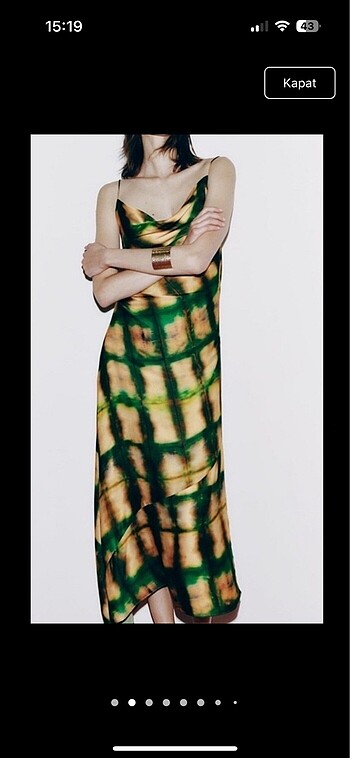 Zara Saten elbise