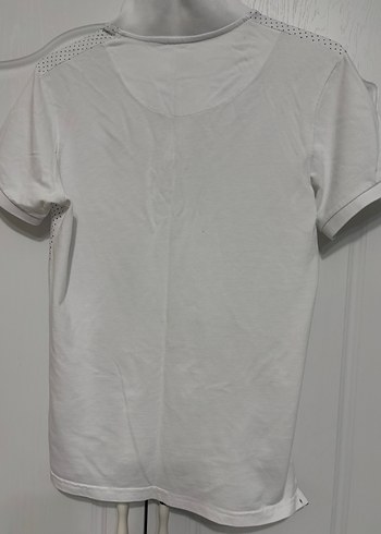 Erkek Beyaz Düğmeli Polo Tişört - Görsel 5