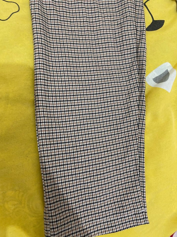 Düğmeli açık renkli Midi Kumaş Kadın Pantolon - Görsel 2