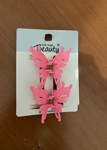 pembe saç tokası