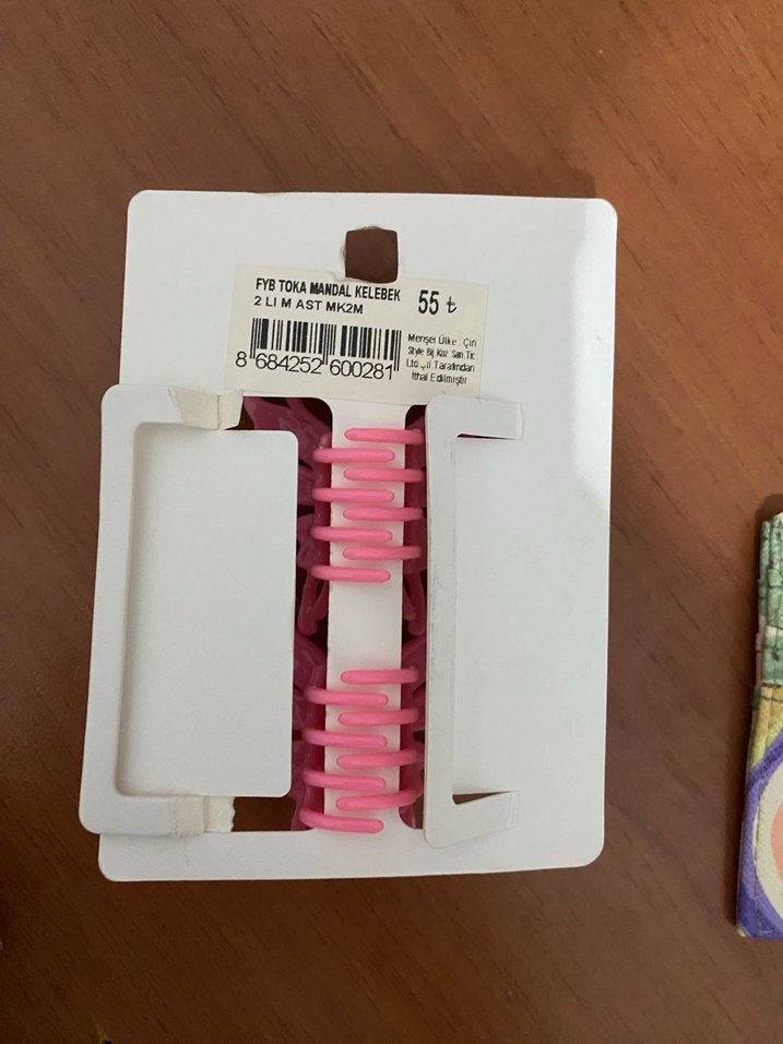 pembe saç tokası - Görsel 2