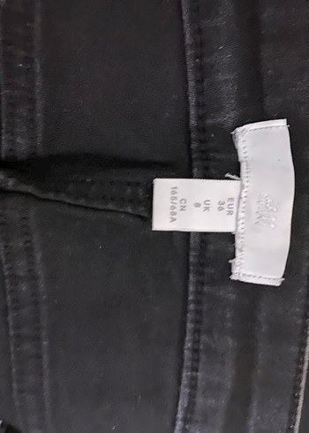 Siyah  Kadın Denim Pantolon - Görsel 4