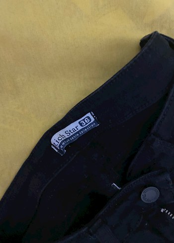 Kadın Siyah Denim  Regular Fit Pantolon - Görsel 4