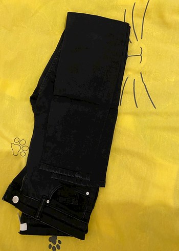 Kadın Siyah Denim  Regular Fit Pantolon - Görsel 2