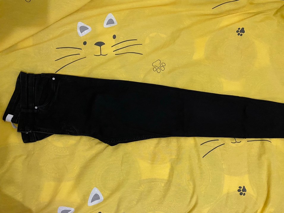 Kadın Siyah Denim  Regular Fit Pantolon - Görsel 3