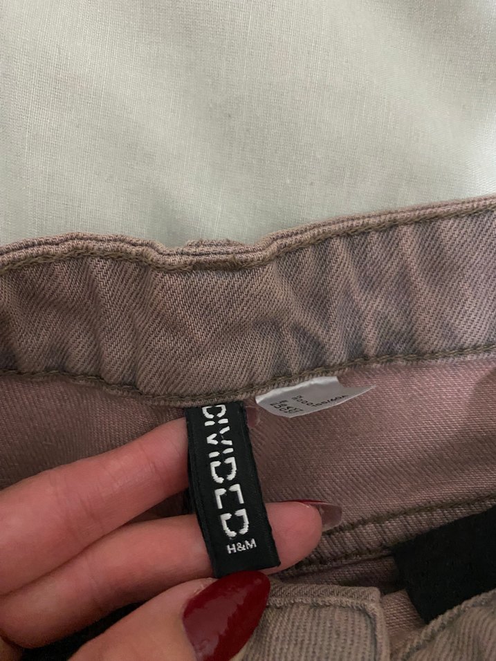 Kemerli Bol Kesim Midi Kadın Kot Pantolon - Görsel 3