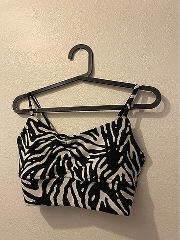 zebra desenli crop