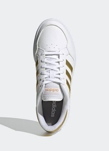 Adidas altın desenli spor ayakkabı