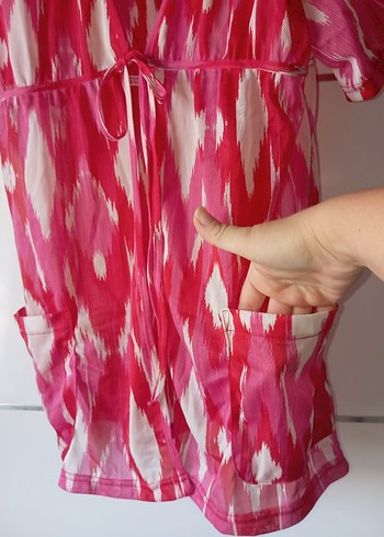 Kadın üst sabahlık ceket tunik hırka - Görsel 2