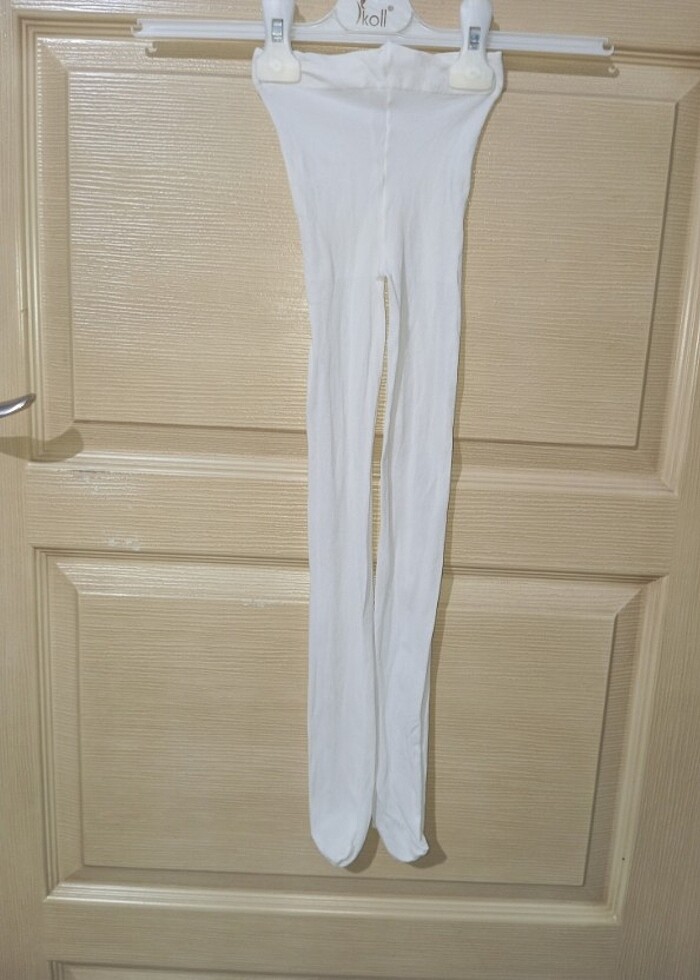 Kız çocuk külotlu çorap beyaz sıfır - Görsel 4