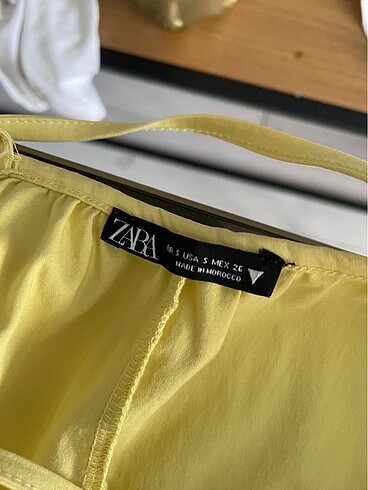 s Beden sarı Renk Zara elbise