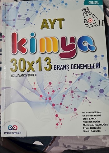 AYT Kimya 30x13 Branş Denemeleri