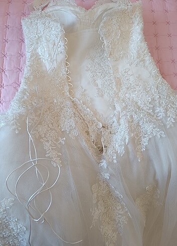 Gelinlik 1 kez giyildi yeni gbi  - Görsel 8