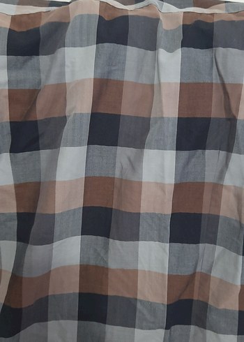 Erkek Gri Kareli Kısa Kollu Gömlek - Görsel 3