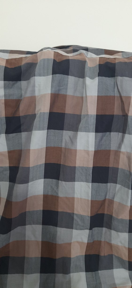 Erkek Gri Kareli Kısa Kollu Gömlek - Görsel 3