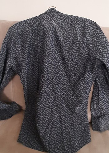 Gri Desenli Kısa Kollu Erkek Gömlek - Görsel 4