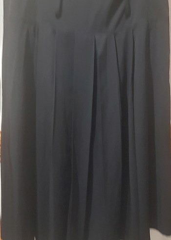 Diğer Siyah Pilili Midi Kadın Etek