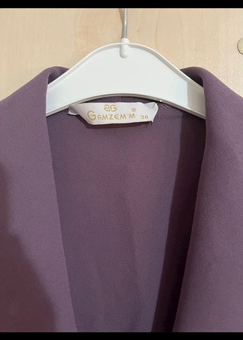 Trendyol & Milla Mor Uzun Kadın Ceket Notch Yaka