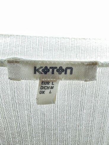 l Beden beyaz Renk Koton Bluz %70 İndirimli.