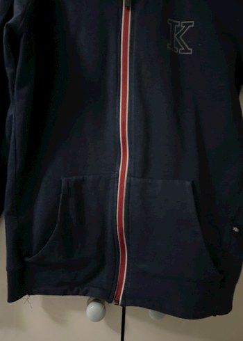 10 Yaş Beden mavi Renk Ted dükkan Erkek Lacivert Fermuarlı Sweatshirt