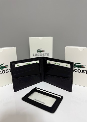 Lacoste Siyah Erkek Cüzdanı kartlıklı - Görsel 2