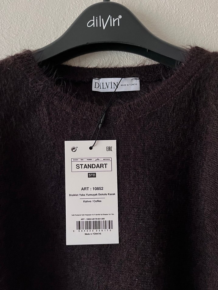 Kahverengi  Yumoş Kazak - Görsel 2