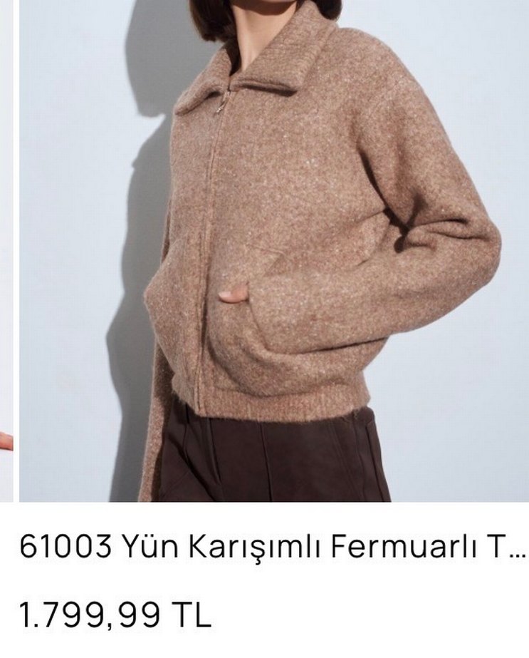 Dilvin Fermuarlı Hırka - Görsel 4