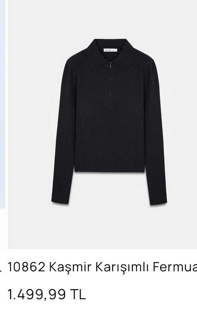 Kaşmir Karışımlı Kazak - Görsel 3