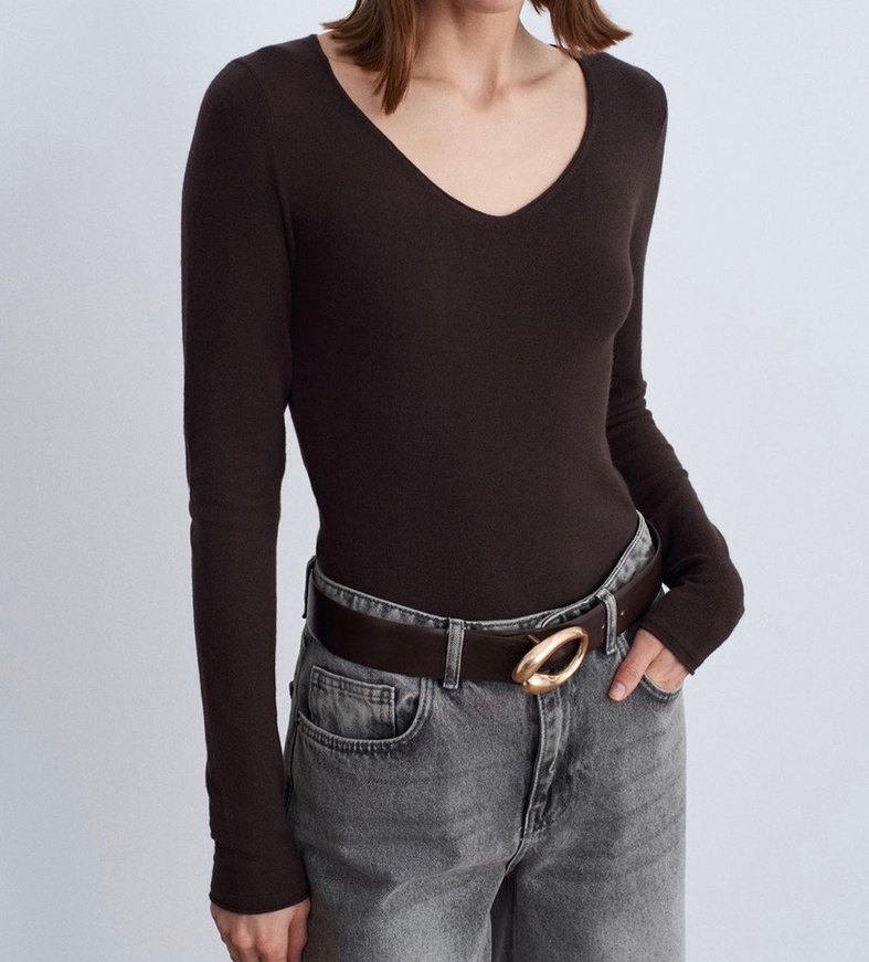 Kaşmir Karışımlı Kazak - Görsel 5