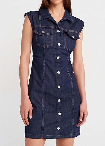 Denim Elbise
