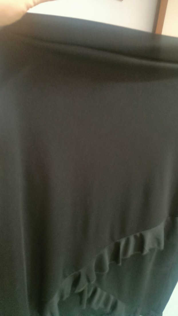 Kadın Siyah Uzun Fırfırlı Etek - Görsel 3