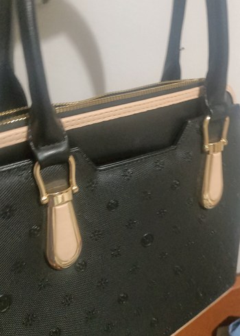 Klasik Siyah Deri Kadın Çanta - Görsel 7