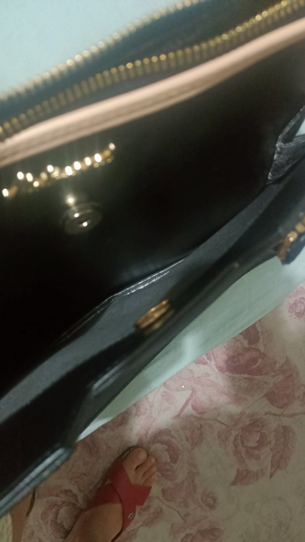 Klasik Siyah Deri Kadın Çanta - Görsel 4