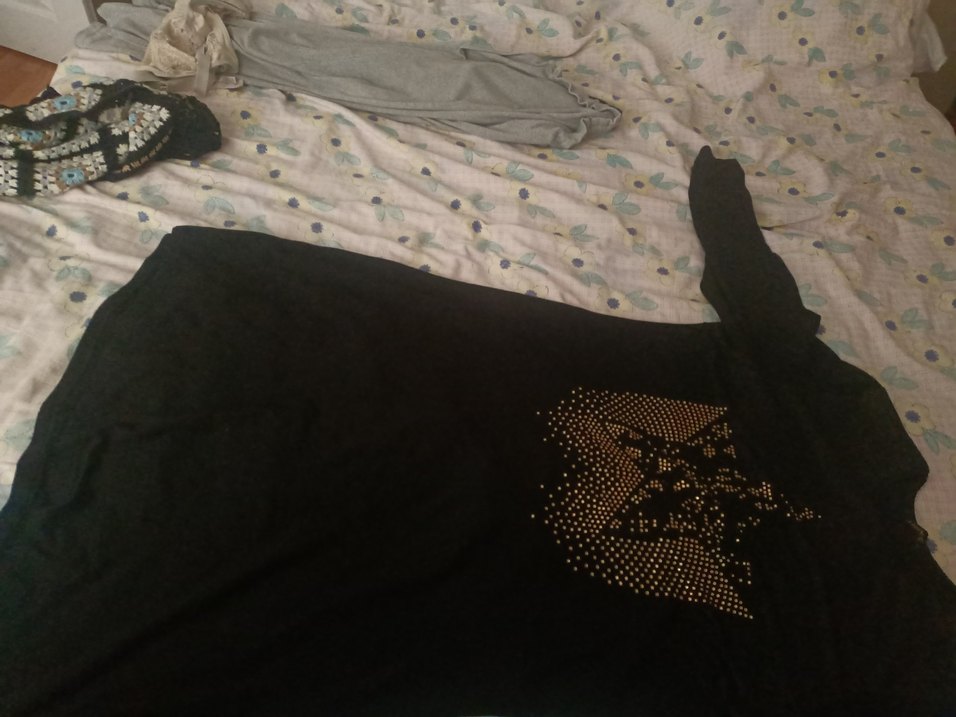 Kadın Altın Payetli ,yıldız desenli - Görsel 3