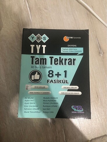 TYT TÜM DERSLER TEKRAR FASİKÜLÜ