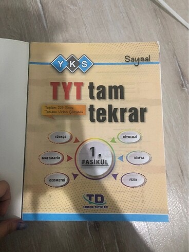 TYT TÜM DERSLER TEKRAR FASİKÜLÜ
