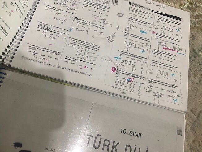 10. SINIF TYT FİZİK EDEBİYAT MATEMATİK TEST KİTABI