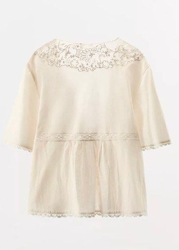 Zara Zara Limited Edition İşlemeli Boncuklu Top