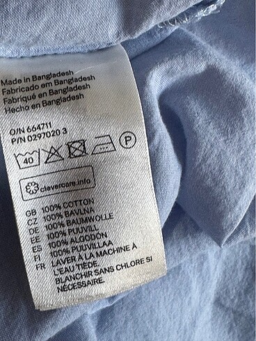 s Beden H&M Poplin Gömlek