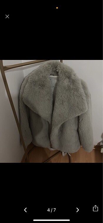 l Beden camel Renk Zara Viral Peluş Kaban