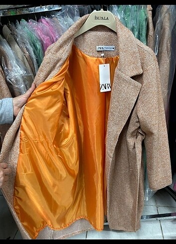 Zara ZaraYeniSezon Astarlı Kaşe Kaban