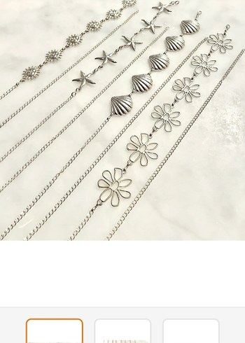 Çiçek ve Deniz Temalı Kadın Vücut Zincirleri - Görsel 2