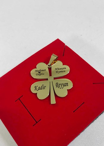 İsimli Yonca Kolye - Görsel 2
