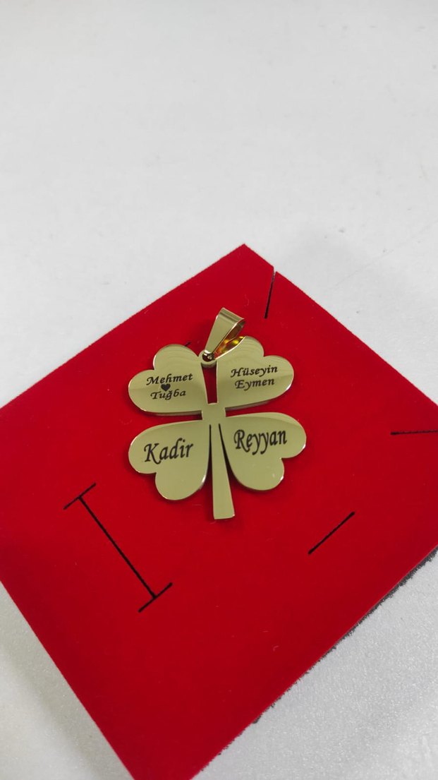 İsimli Yonca Kolye - Görsel 2