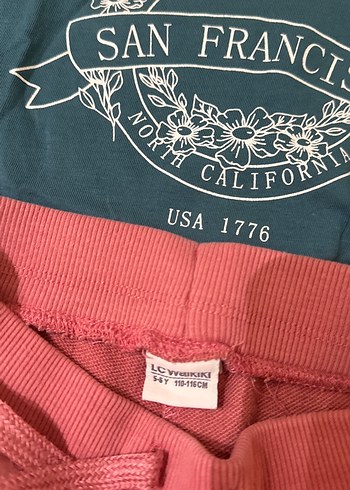 Pembe Rahat Kesim Kız Eşofman Altı - Görsel 2