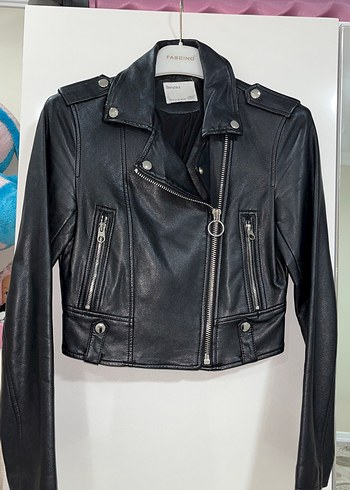 Bershka Siyah Deri Ceket